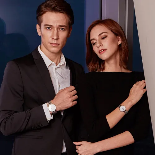 Vista 5 de ERNIE KLEIN Men's Watches, Stainless Steel Designer Diamonds Dress Men's Wrist Watch, Fashion Waterproof with Date and Day Analog Quartz Watches