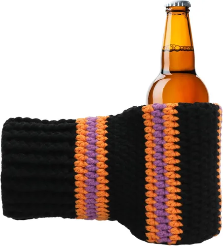 Vista 12 de Guantes de lana FunisFun para cerveza, guante tejido para beber con costuras para regalo de broma de elefante blanco, idea para fiestas previas al
