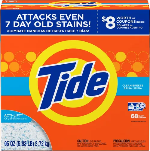 Vista 5 de Tide Clean Breeze HE Turbo - Detergente para ropa en polvo, 68 cargas, 95 onzas