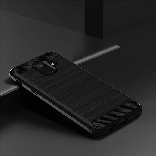 Vista 3 de Asuwish Funda de teléfono para Samsung Galaxy A6 con protector de pantalla de vidrio templado y accesorios de celda de silicona delgada y suave TPU