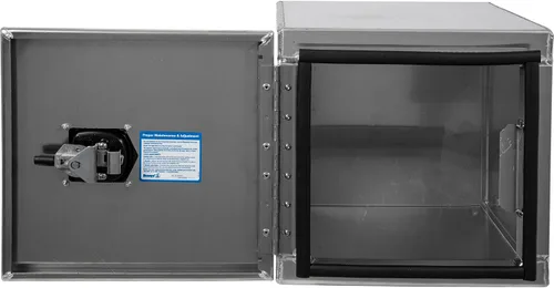 Vista 6 de Buyers Products 1705295 - Caja de herramientas para debajo de la carrocería con puertas de granero, 18 x 18 x 18 pulgadas, fabricada en Estados