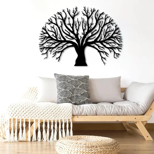 Vista 2 de Arte de pared de metal árbol de la vida, arte de pared de árbol de la vida, decoración de pared de árbol de la vida, decoración de pared de metal