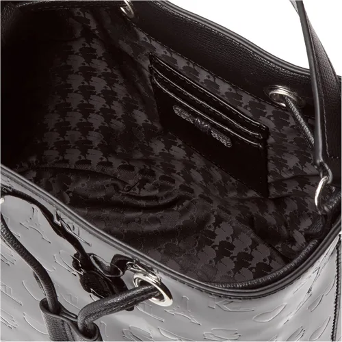 Vista 5 de Karl Lagerfeld Paris Bandolera Maybelle para cámara, Black Maybelle, talla única