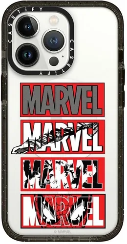 Vista 111 de CASETiFY Funda para iPhone Air, compatible con MagSafe Marvel VS CoLab Protección contra caídas de grado militar 4x de 8.2 pies Funda Capitán