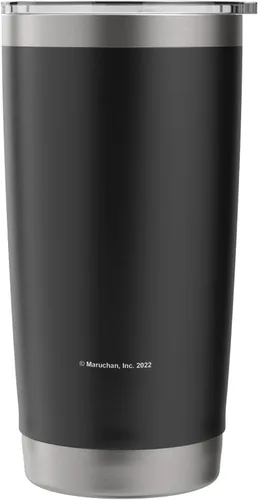 Vista 3 de Maruchan Happy Face - Vaso aislado de acero inoxidable con logotipo clásico
