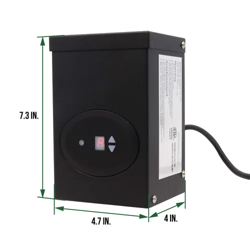 Vista 5 de GKOLED Transformador de bajo voltaje de 120 W con certificación ETL con fotocélula y temporizador, 120 V CA a 12 V CA paquete de alimentación