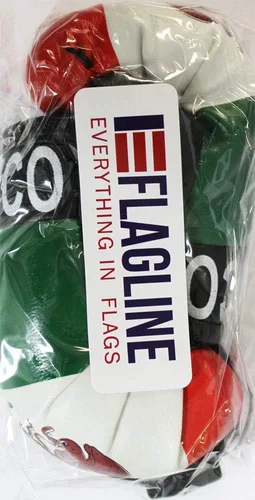 Vista 2 de Flagline - Guantes de boxeo con diseño de bandera de México Conexión a presión negra