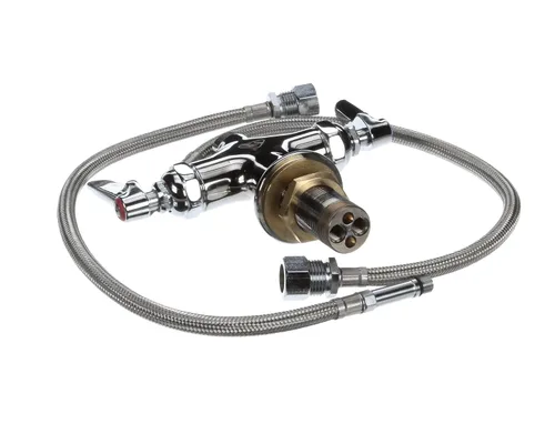 Vista 3 de T&S Brass B-0200-LN - Grifo doble para despensa, cromado