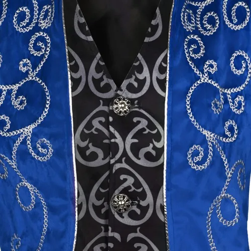 Vista 5 de Esmoquin medieval steampunk, disfraz de rendimiento, ropa de hombre de Halloween, chaqueta gótica