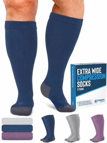 Vista 13 de Doctor's Select® Plus Size Compression Socks for Women Wide Calf - 3 Pairs