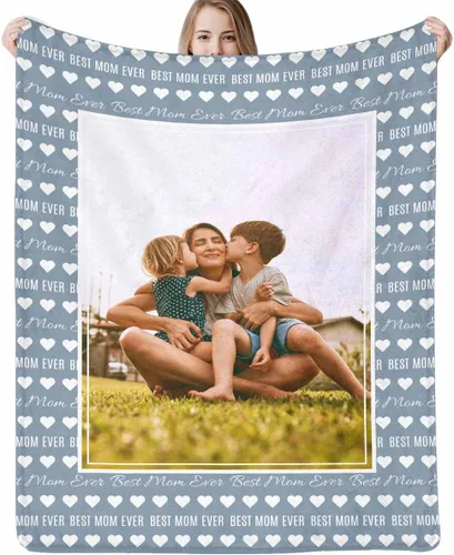 Vista 41 de D-Story Manta personalizada con fotos, manta de fotos personalizada con cualquier texto, manta de forro polar personalizada para cama, sofá