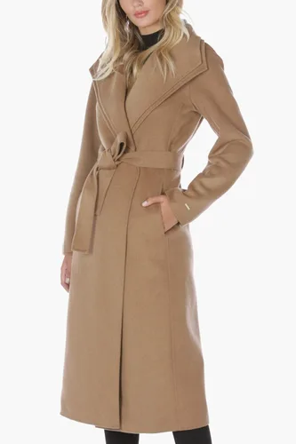 Vista 5 de Tahari Women's Maxi Double Face Wool Blend Wrap Coat