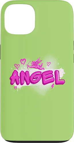 Vista 7 de iPhone 16 Angel y2k Aesthetic 2000s Millennial Nostalgia Pink Graffiti Case