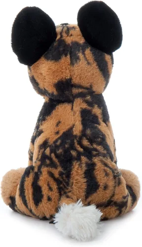 Vista 3 de The Petting Zoo Peluche de perro salvaje africano, regalos para niños, animales salvajes del zoológico Onez, juguete de peluche africano de 12