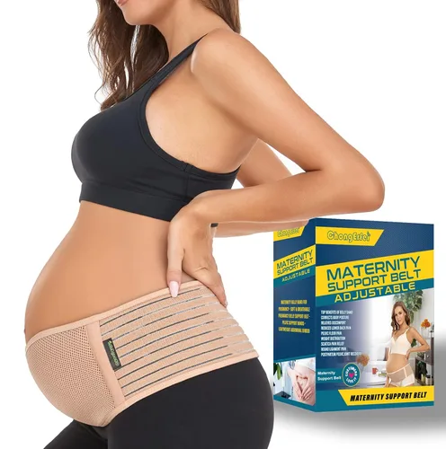 Vista 5 de ChongErfei Soporte posparto 3 en 1 – Cinturón de recuperación para vientre/cintura/pelvis, faja adelgazante + cinturón de maternidad, banda