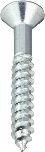 Vista 2 de The Hillman Group 40816 - Tornillo Phillips de cabeza plana para madera, 6 x 1 pulgada, paquete de 100