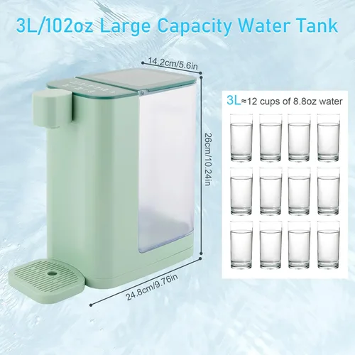 Vista 4 de Dispensador de agua caliente instantáneo, hervidores eléctricos, sistema de agua instantáneo de encimera para calentamiento y salida rápidos, 5