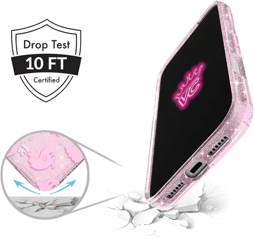 Vista 308 de VELVET CAVIAR Funda para iPhone 15, compatible con MagSafe, probada contra caídas de 10 pies, fundas protectoras de diseño, leopardo color rosa