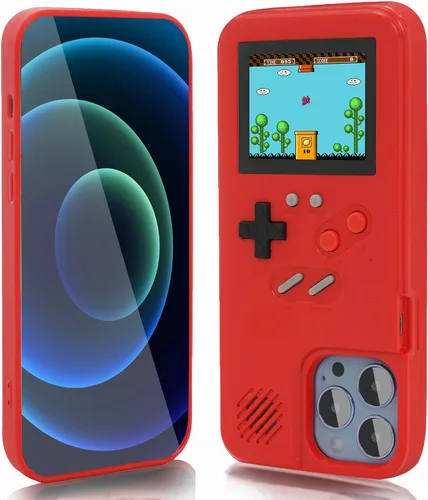 Vista 12 de Funda Gameboy para iPhone 6 Plus/ 6s Plus/ 7 Plus/ 8 Plus, diseño retro de 168 juegos clásicos, con pantalla de video a color, funda para teléfono a