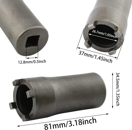 Vista 2 de DGZZI Herramienta de extracción de embrague de tuerca de bloqueo, herramienta de extracción de llave de bloqueo de embrague para GY6 125cc 150cc