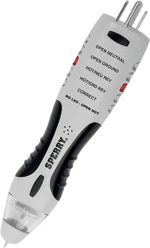 Vista 11 de Sperry Instrumentos VD7504GFI Detector de voltaje sin contacto doble control 2-en-1 + GFCI Analizador de circuito de salida, indicadores visuales