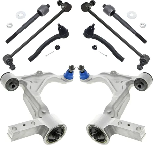 Vista 383 de Detroit Axle - Kit de brazos de control de extremo de 8 piezas para Toyota 2001-2003 Highlander 2002-2003 Camry Lexus ES300, 2 conjuntos de brazos