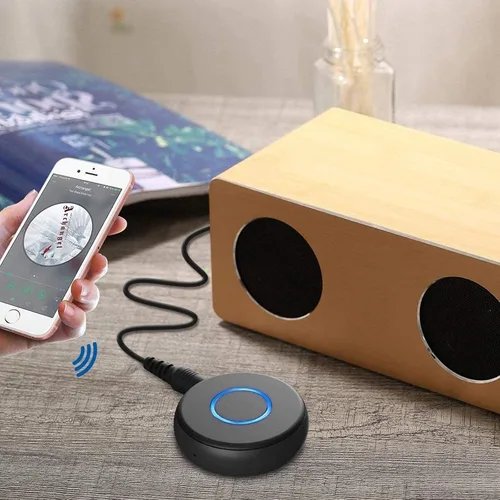 Vista 8 de SONRU Adaptador Bluetooth Aux para Coche, Receptor de Audio Inalámbrico, Kit Portátil de Manos Libres con RCA AUX 3.5mm para Sistema de Sonido