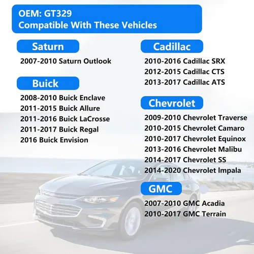 Vista 2 de Tapa de gasolina GT329 para Buick Enclave Allure LaCrosse Regal Envision 2007-2017, Cadillac SRX CTS ATS, Chevrolet Traverse Camaro Equinox Malibu