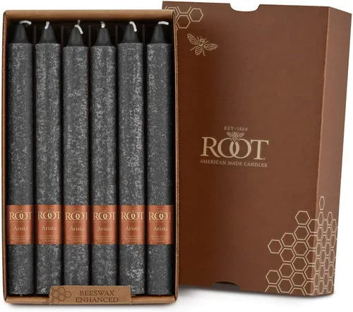 Vista 31 de Root Candles Arista Timberline - Velas para cena de 12 pulgadas, sin aroma, 12 unidades, color negro