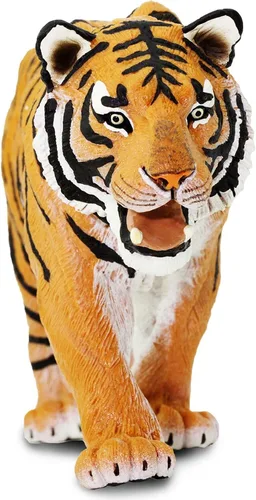 Vista 4 de Safari Ltd. Figura de tigre siberiano, figura realista de 10.5 pulgadas, juguete educativo para niños, niñas y niños a partir de 1 año