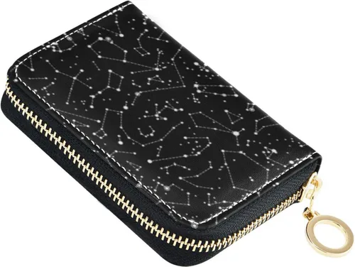 Vista 12 de Tarjetero de Tarjetas de Crédito RFID de Cuero con Cremallera Cartera para Mujeres y Niñas, Color #01, Talla única, Classic