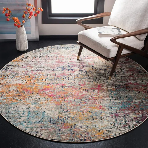 Vista 46 de SAFAVIEH Colección Madison - Alfombra de acento 2'2" x 4', negro y dorado, diseño abstracto moderno, no desprende pelusa y fácil cuidado, ideal