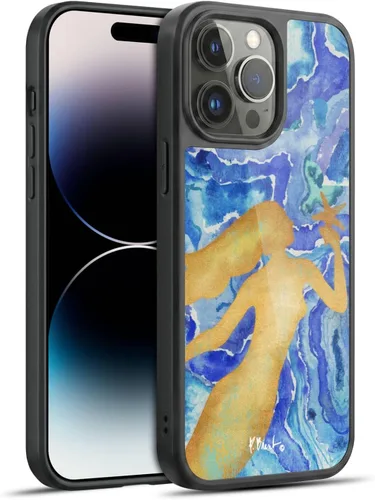 Vista 79 de Head Case Designs Officially Licensed Paul Brent Agate Mermaid Coastal Gel Armor Case [Military Grade Drop Protection] Compatible with Apple iPhone