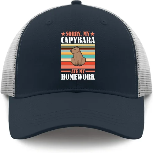 Vista 9 de devor Gorras Sorry My Capybaras ate My Homework Dad Sombreros para Mujer Divertida Gorra de Béisbol Ajustable