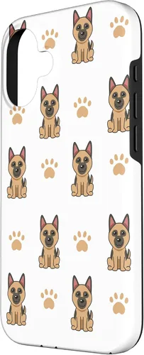 Vista 2 de Funda con diseño de pastor alemán para iPhone 16