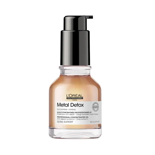 Vista 8 de L'Oreal Professionnel Metal Detox Leave-In Oil - Detoxifies, Prevents Damage and Prolongs Hair Color With Shine