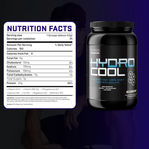 Vista 7 de Ultimate Nutrition HydroCool aislado de suero hidrolizado, galletas 'N