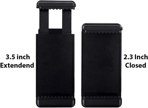 Vista 4 de Acuvar Adaptador universal de montaje en trípode para teléfono celular, cabezal de conector de clip para teléfono utilizado para monopod selfie