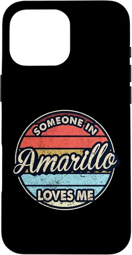 Vista 19 de iPhone 16 Someone In Amarillo Loves Me City US USA Case