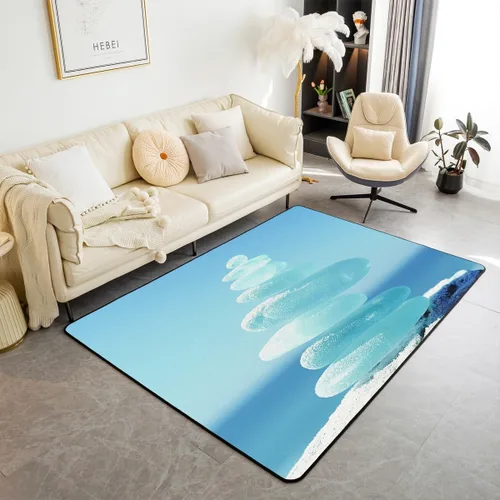 Vista 39 de jejeloiu Cute Mushroom Decor Rugs for Living Room Bedroom for Kids Boys Girls Area Rug 3x5 Botanical Plants Decorative Carpet Cartoon Mushrooms