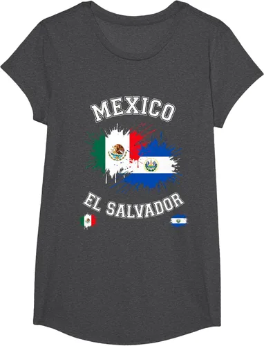 Vista 85 de Camiseta de recuerdo de la bandera vintage de El Salvador de México