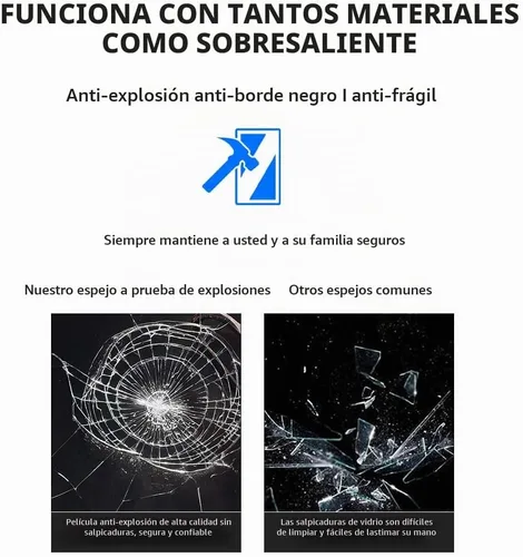 Vista 7 de Espejo LED redondo de 20 pulgadas, espejo samrt para baño, espejo de pared con luz, antiempañamiento, 3 colores regulables, frontal