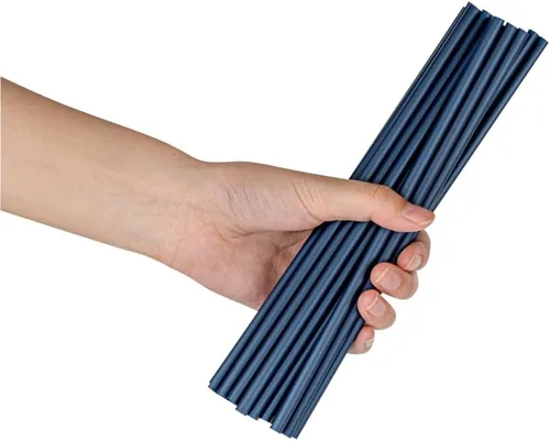 Vista 11 de Restaurantware - Pajitas desechables Basic Nature de 8.3 pulgadas, 100 pajitas sostenibles - Robusto, no alterará los sabores, popote PLA/PBAT azul