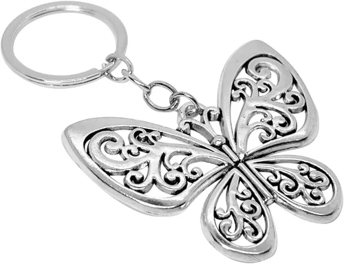 Vista 3 de PHAETON 20PCS Butterfly Keychain Butterfly Shape Key Chain Charms for Backpacks Purses Luggage Birthday Party Favors Goodie Bag Fillers for Kids