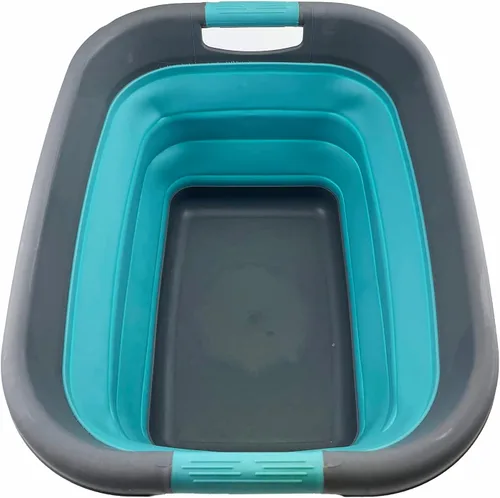 Vista 8 de SAMMART Cesta de lavandería plegable de 25L (6.6 galones) - Contenedor/organizador de almacenamiento plegable, capacidad de agua: 20L