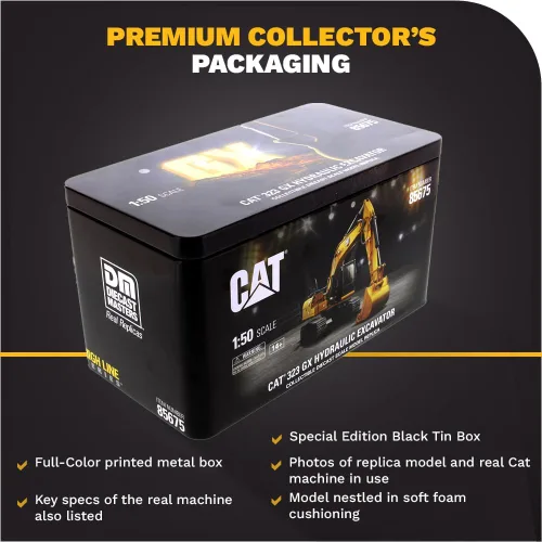 Vista 6 de 1:50 Caterpillar 323 GX Excavadora hidráulica - Serie High Line por Diecast Masters