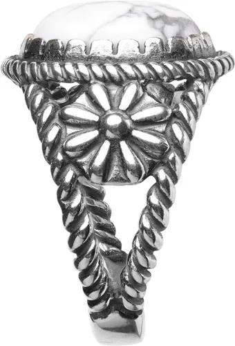 Vista 5 de American West - Anillo de plata de ley para mujer y hombre, elección de piedras preciosas de inspiración nativa, tallas 5 a 13, Metal