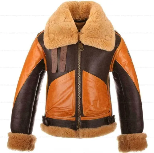 Vista 5 de Chaqueta clásica de cuero para hombre, estilo Choco para motocicleta, Cafe Racer Retro marrón