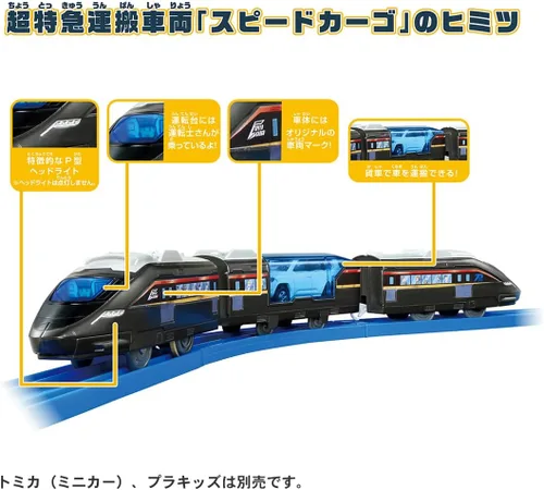 Vista 6 de Takara Tomy Plarail ¡Juguemos más con Tomica! Hakkou! Escenas llenas de escenas frente a la estación Rotary Set, juguete de tren, para edades de 3