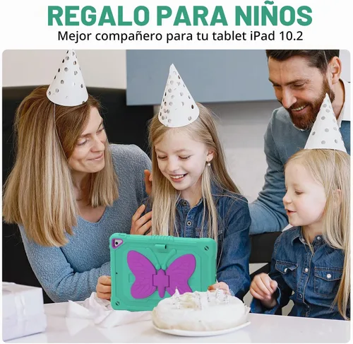 Vista 6 de Ambison Kids - Funda para iPad de 9ª/8ª/7ª generación de 10,2 pulgadas, color menta